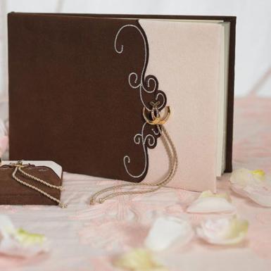 Wedding  Romantic Vintage Western Traditional Guest Book Image 1