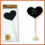 Chalkboard Heart Table Number Stand image