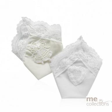 Wedding  Lace Bridal Hankies in Ivory or White Image 1