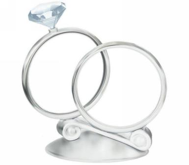 Wedding  Diamond Ring Cake Topper Image 1