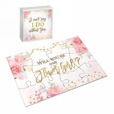 Wedding  Will You Be Our Flower Girl Puzzle - Lillian Rose Image 1