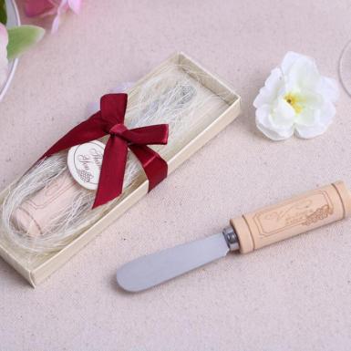 Wedding  Stainless Steel Spreader with Wine Cork Handle Image 1
