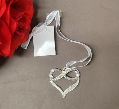 Wedding  Infinity Heart Bridal Charm - Silver Image 1