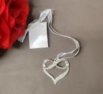 Infinity Heart Bridal Charm - Silver image