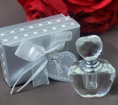 Wedding  Glass Perfume Bottles - Mini Gift Boxed Image 1