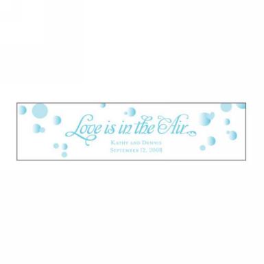 Wedding  Love is In the Air Small Banner Sticker Image 1