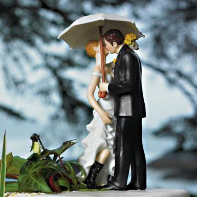 Wedding  Showered with Love Couple Figurine Image 1