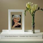Wooden Keepsake Display Stand White Finish image