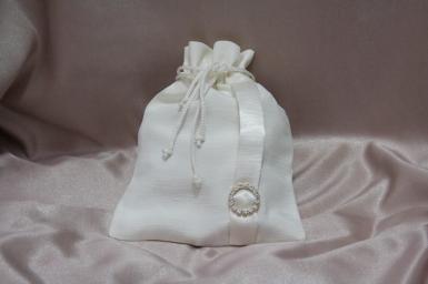 Wedding  Ivory Dilly Bag with Diamantes Image 1