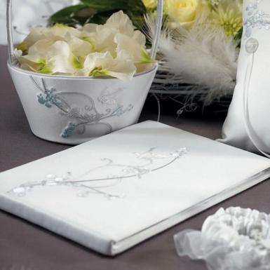 Wedding  Love Bird in Classic White Guest Book   Image 1