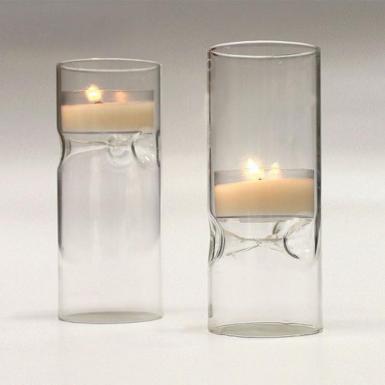 Wedding  Blown Glass Miniature Tealight Luminaries Image 1