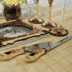 Elegant Vintage Rose Cake Serving Set image