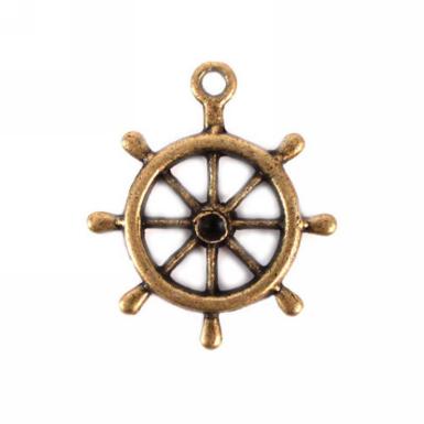 Wedding  Boat Wheel Charm Image 1
