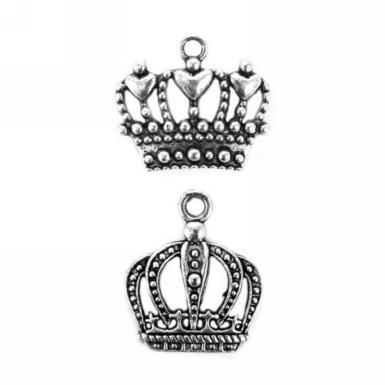 Wedding  Royal Crown Charms x 12 Image 1