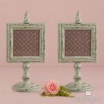 Antique Finish Wooden Sign Willow Green x 2 image