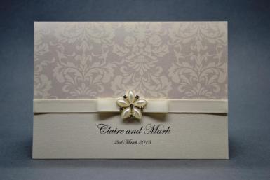 Wedding  Floral Romance A6 Invitation and Envelope Image 1
