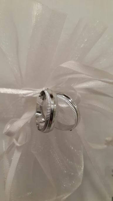 Wedding  Silver Decorative Rings Set x 20 pairs Image 1
