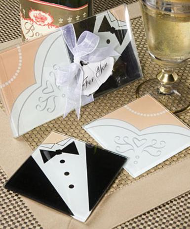 Wedding  Bride and Groom Coaster Pack Image 1