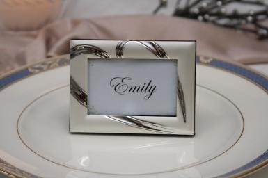 Wedding  Silver Two Tone Heart Frame Image 1