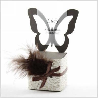 Wedding  Chair Box Butterfly x 25 Image 1