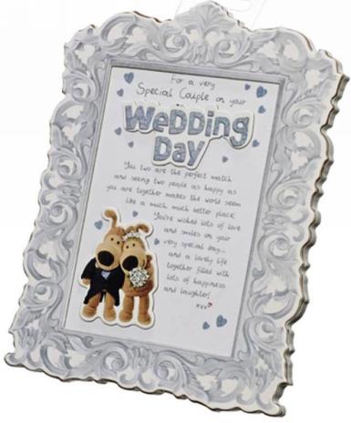 Wedding  Boofle Wedding Poem Plaque Image 1