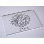 Silver Embossed Love Birds Wedding Sticky Notes image