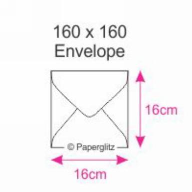 Wedding  Square 160 x 160 Envelopes x 10 Image 1