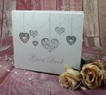 Silver Heart Guest Book - Wedding or Engagement image