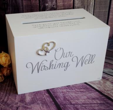 Wedding  Our Wishing Well Printed Timber Box Image 1