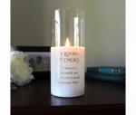 In Loving Memory LED candle in glass image
